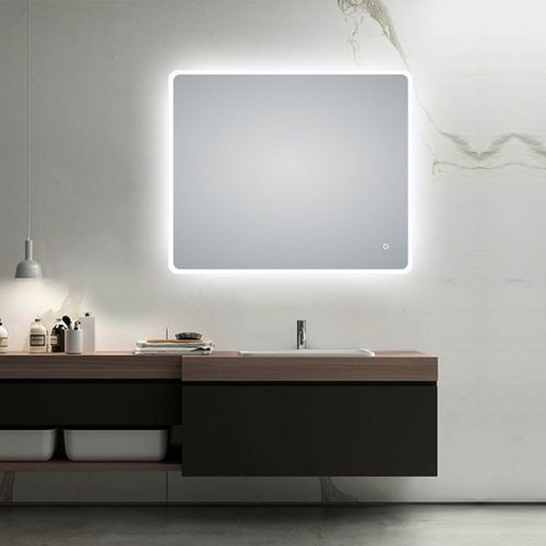 LED Curved Rectangle Mirror 900x750mm