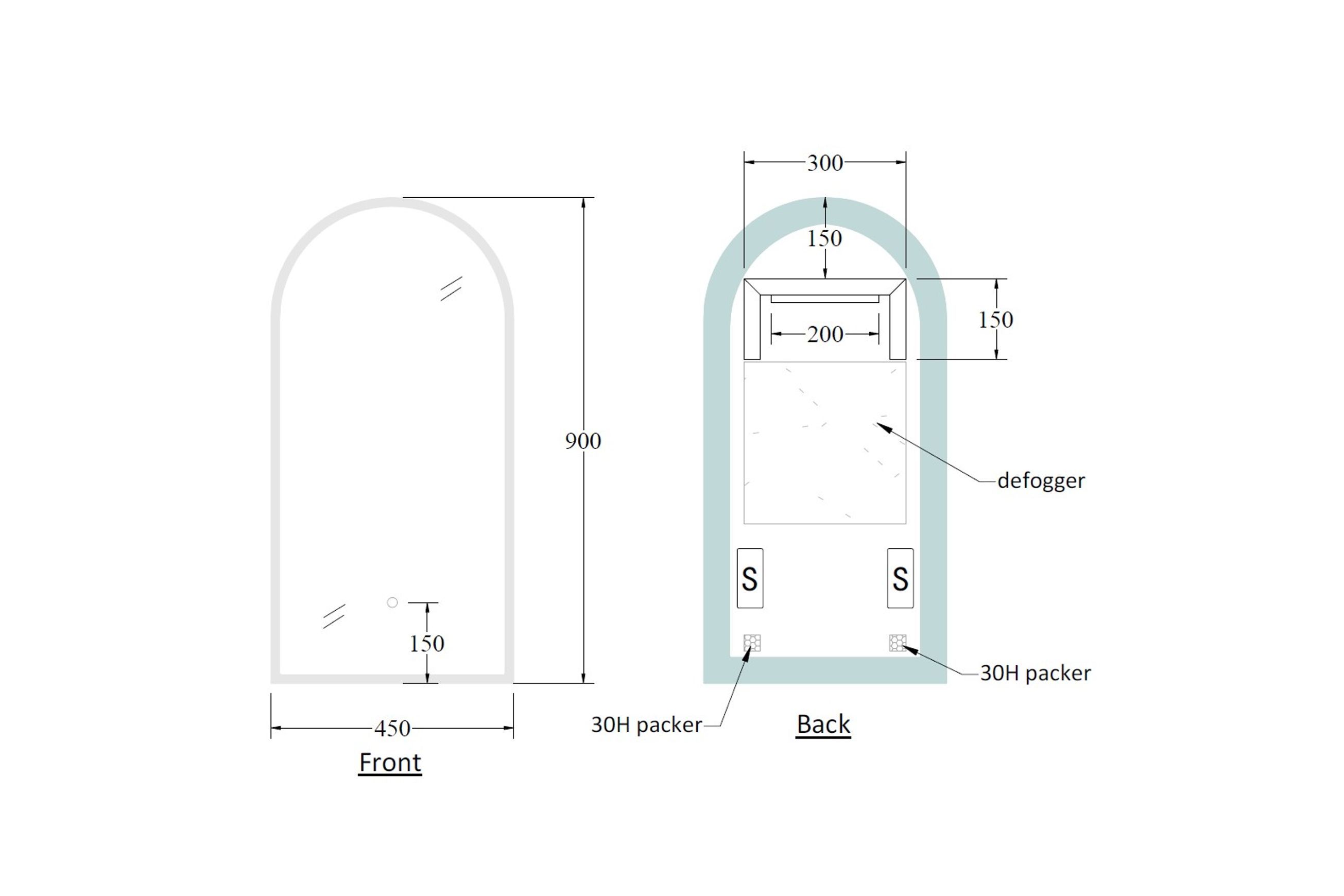 Code Solace Arc Led Mirror