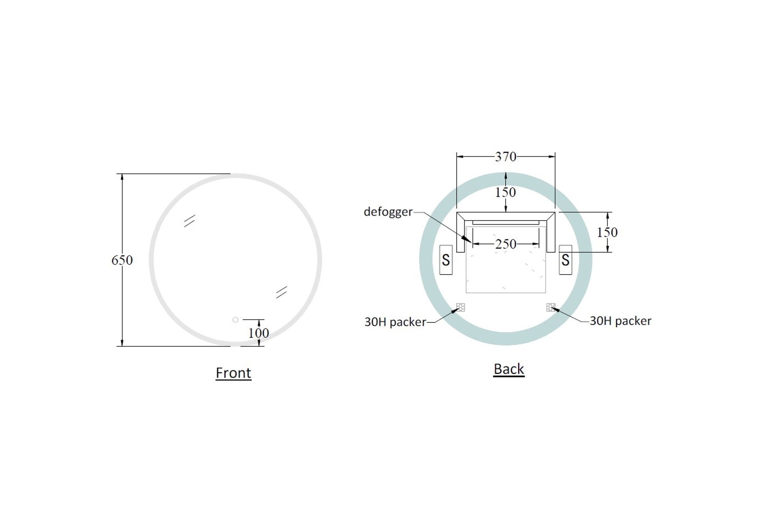 Code Solace Round Led Mirror Range