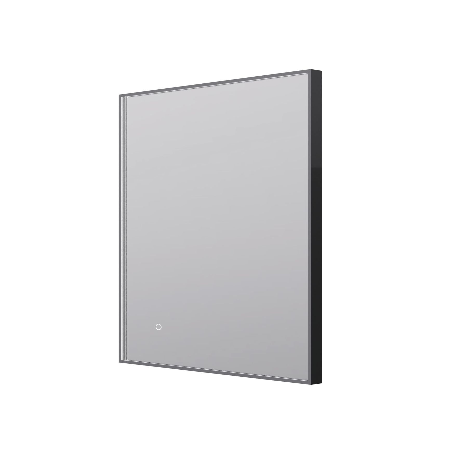 Eclipse Rectangle Gun Metal LED Framed Mirror Demister