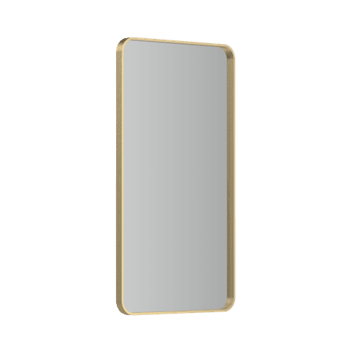 Frame XL 1200 Rectangle Mirror Brushed Brass