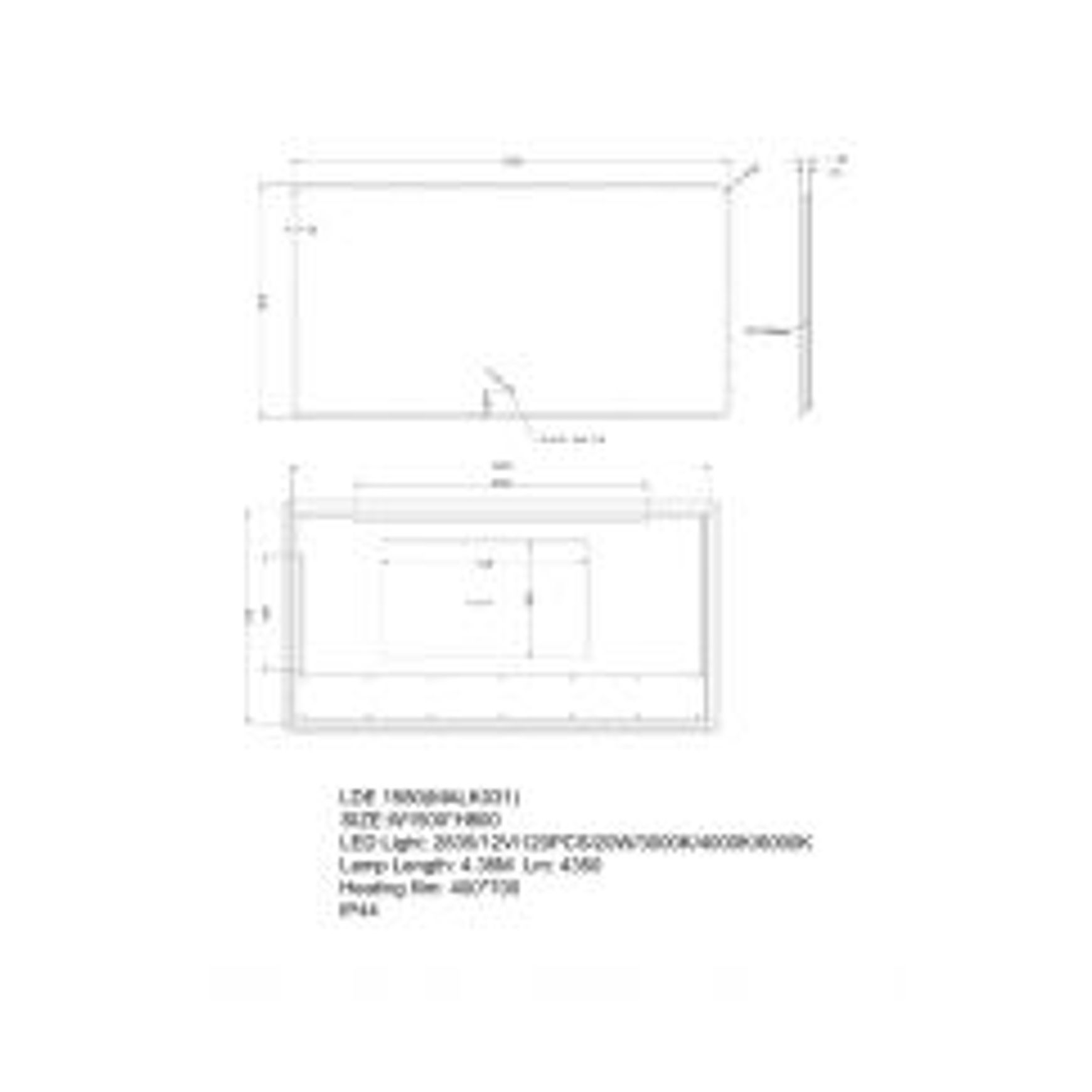 Backlit LED Mirror LM-LDE1580
