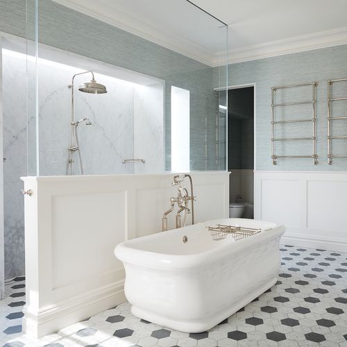 Perrin & Rowe Corner Shower Basket