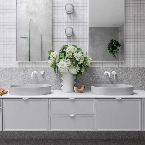 Elysian Minimal Mixer & Spout Set | White