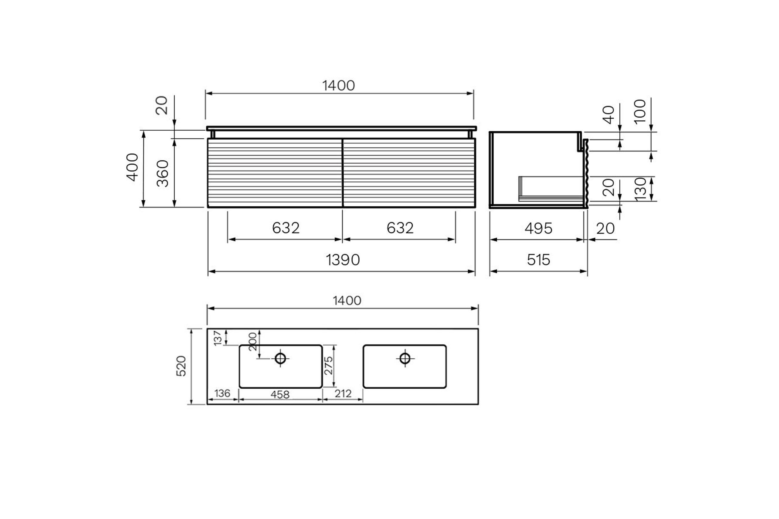 Parisi Vanities with Evostone Tops