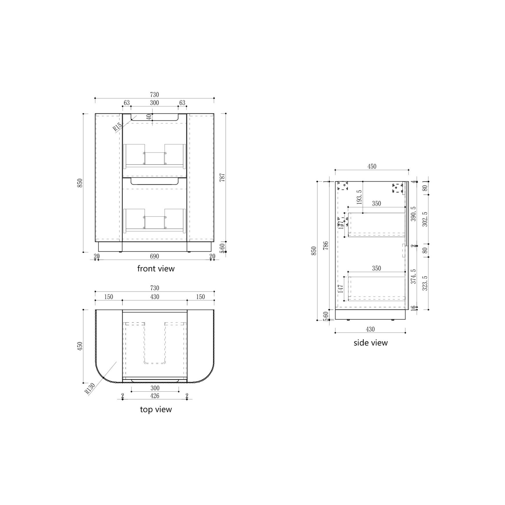 Aulic Curva Floor Standing