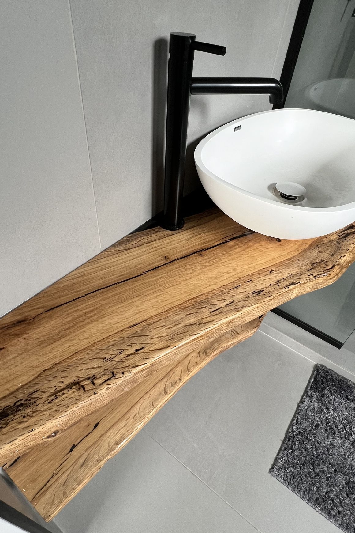 Floating Bathroom Vanity — Tasmanian Blackwood