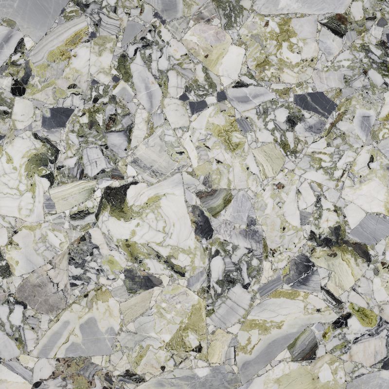 Natural Stone | Ice Green Collage Marble