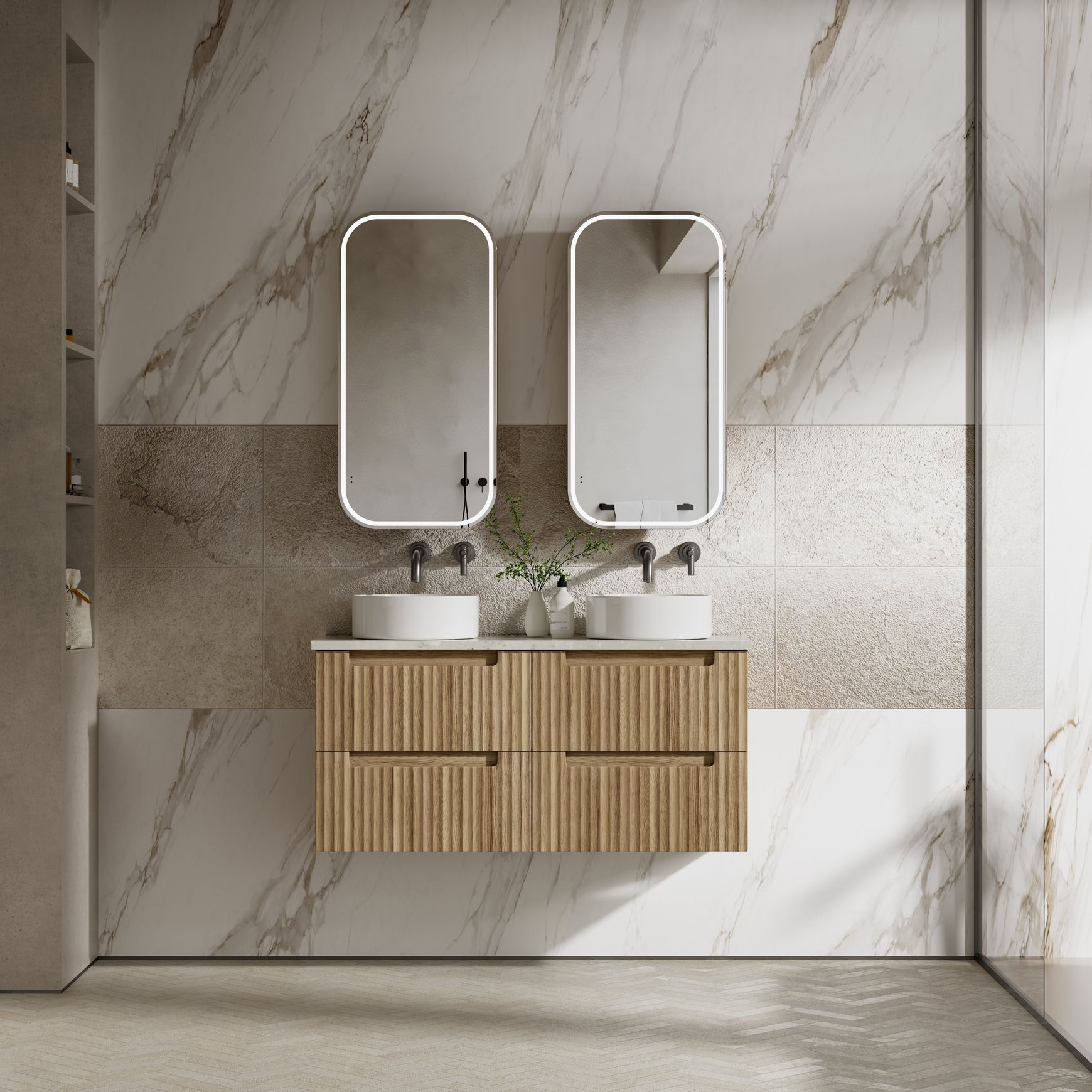 Aulic Lovina Tier Wall Hung Vanities