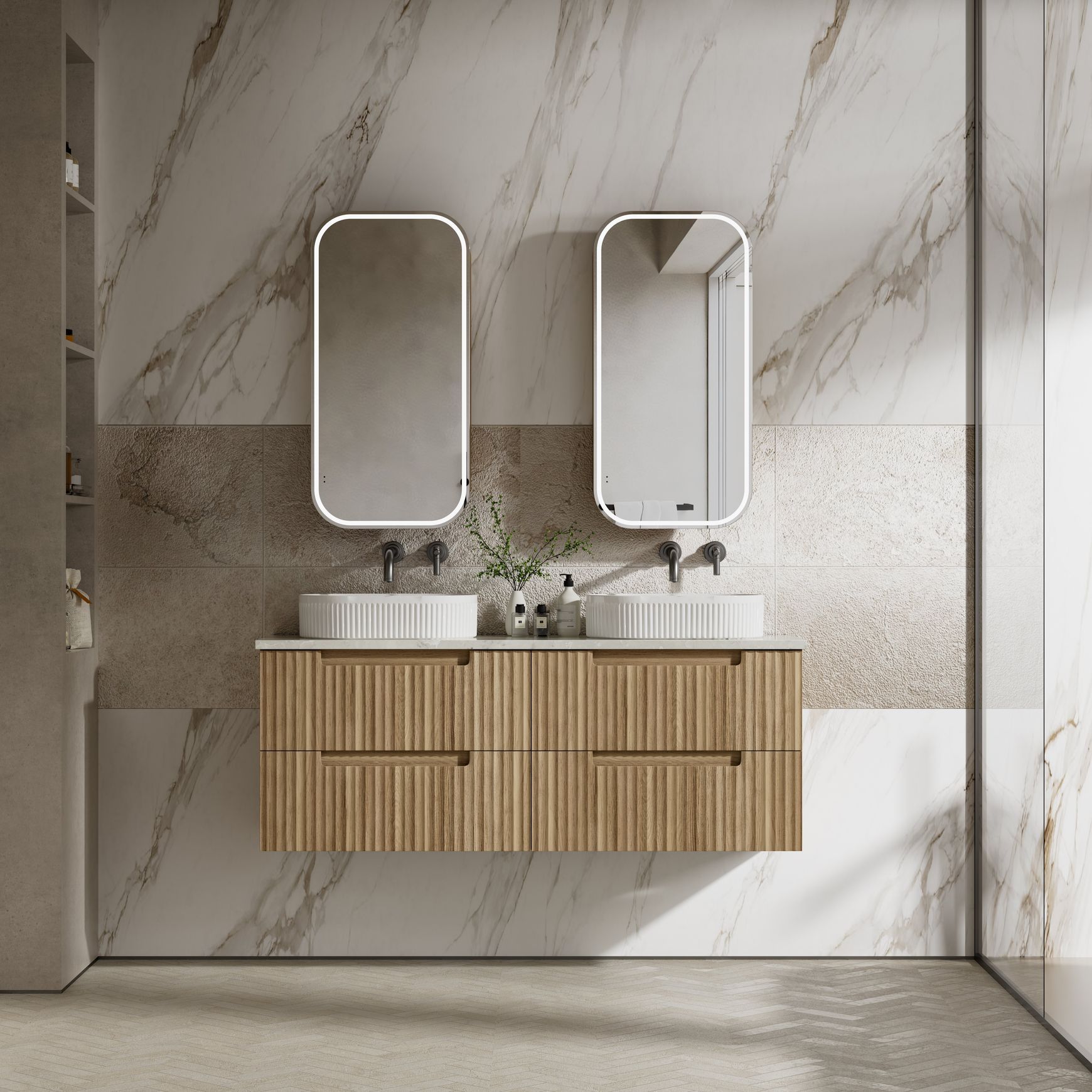 Aulic Lovina Tier Wall Hung Vanities