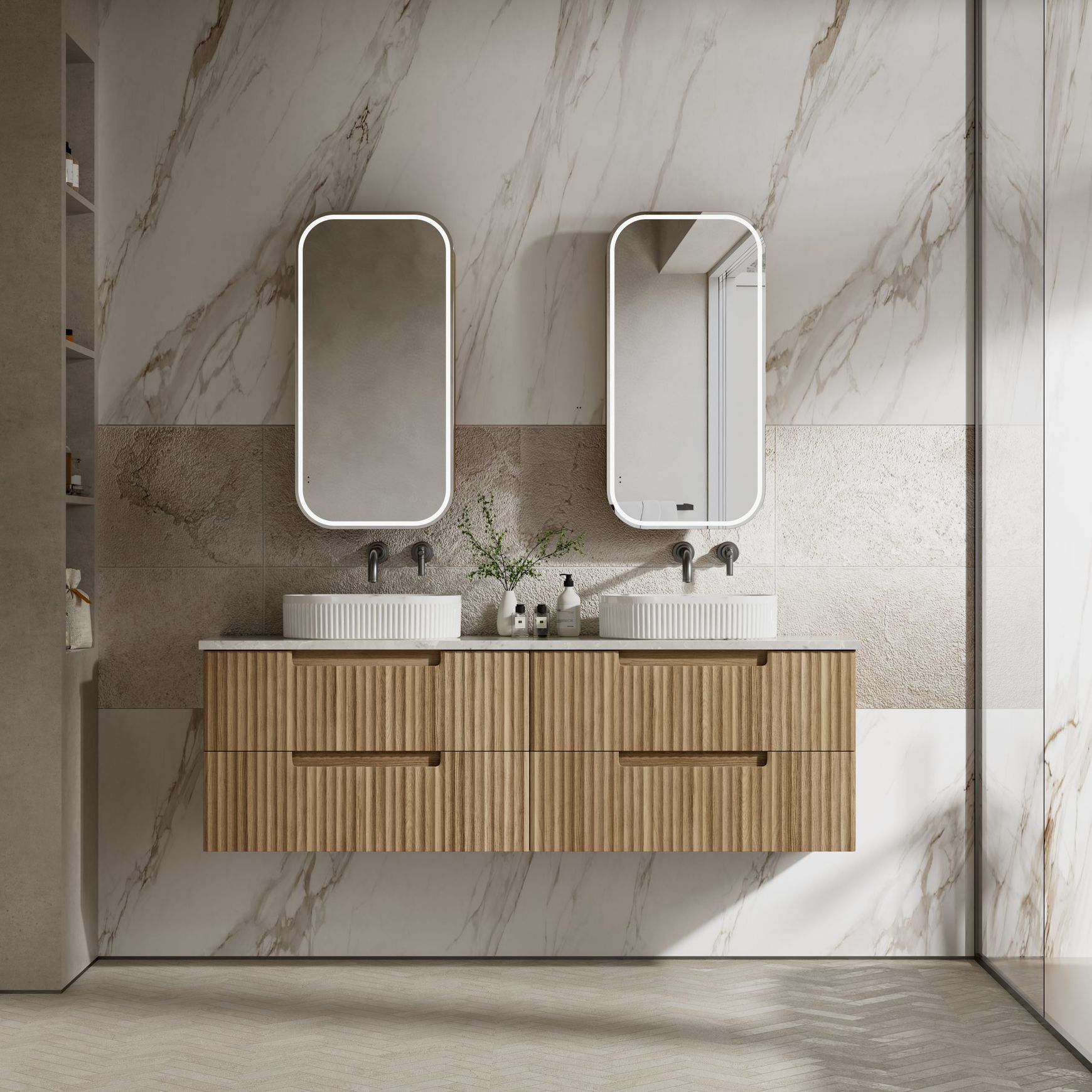 Aulic Lovina Tier Wall Hung Vanities