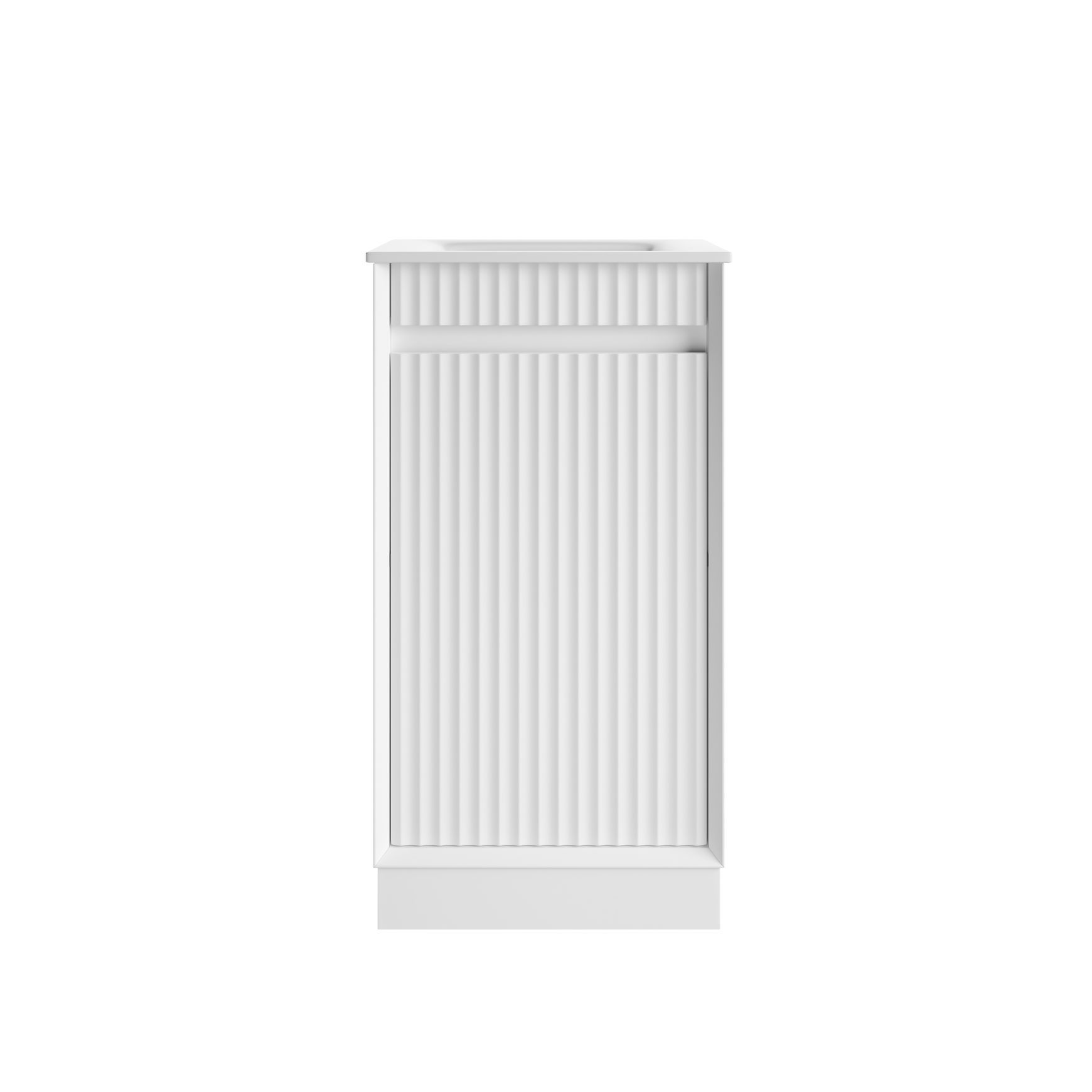 Aulic Mini Ravia Floor Standing Matte White Cabinet