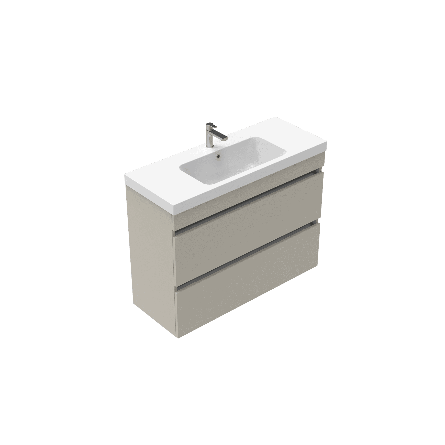 Brookfield Slim Wall Hung Double Height Vanity