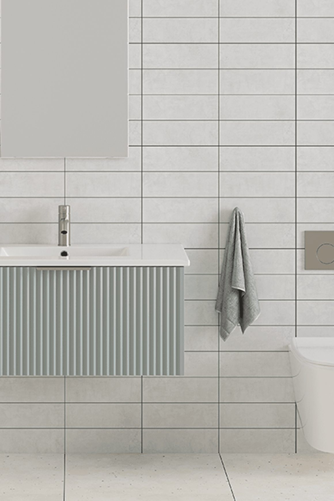 Pettine 900 Single Centre Bowl Wall Vanity