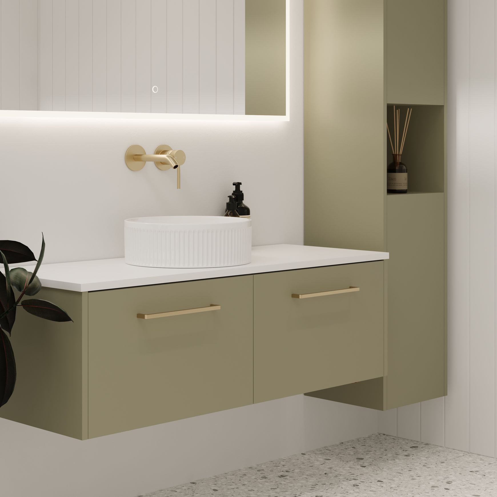 Sahara Luxe Wall Hung Vanity
