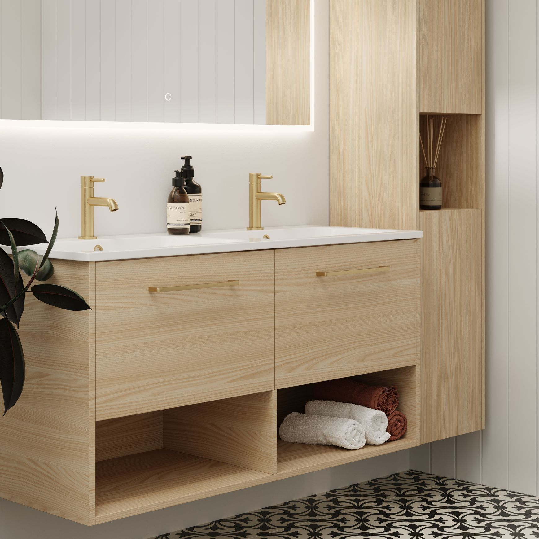 Savanna Double Tier Wall Hung Vanity