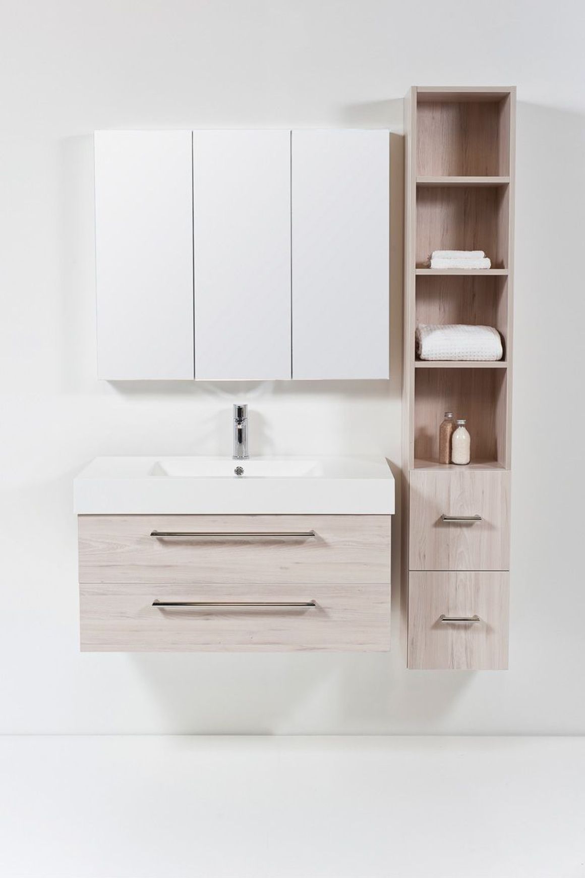 Splash Wall-Hung Vanity, 2 Drawers