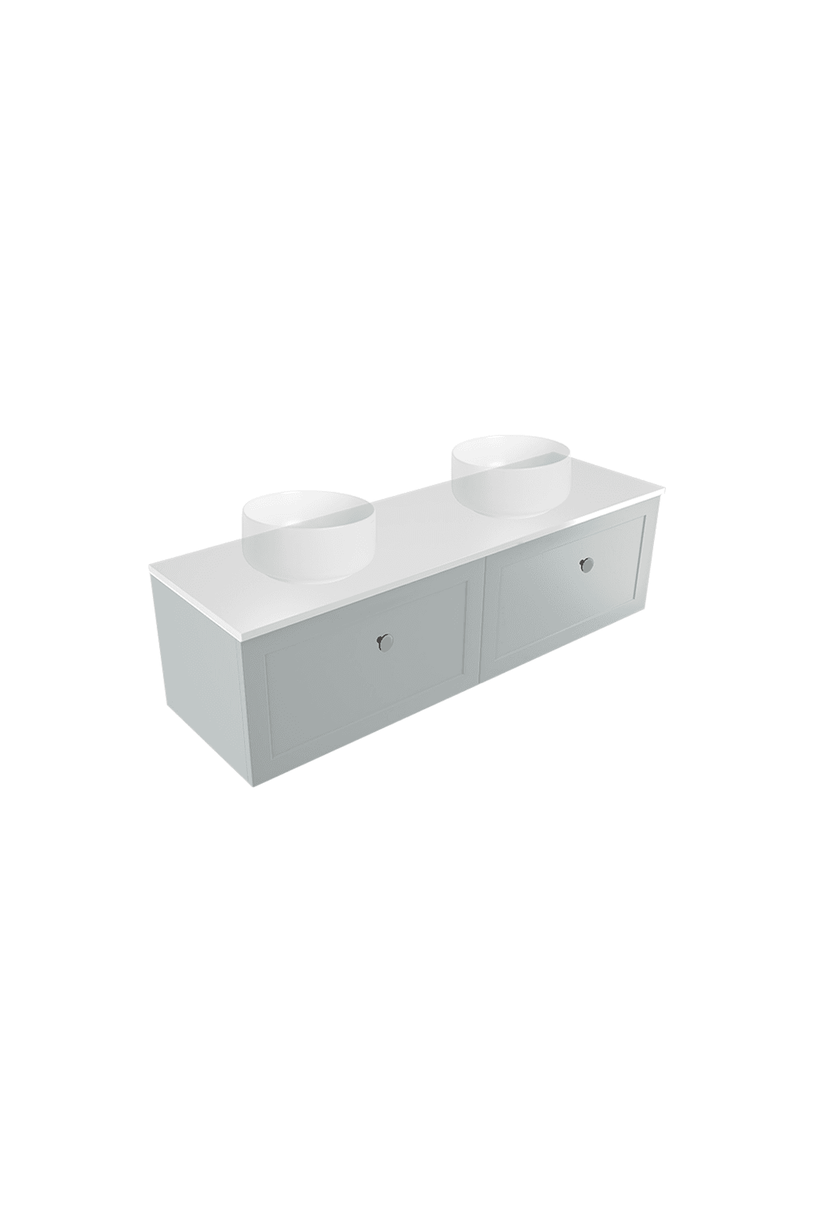 Telaio 1500 Double Bowl Wall Vanity