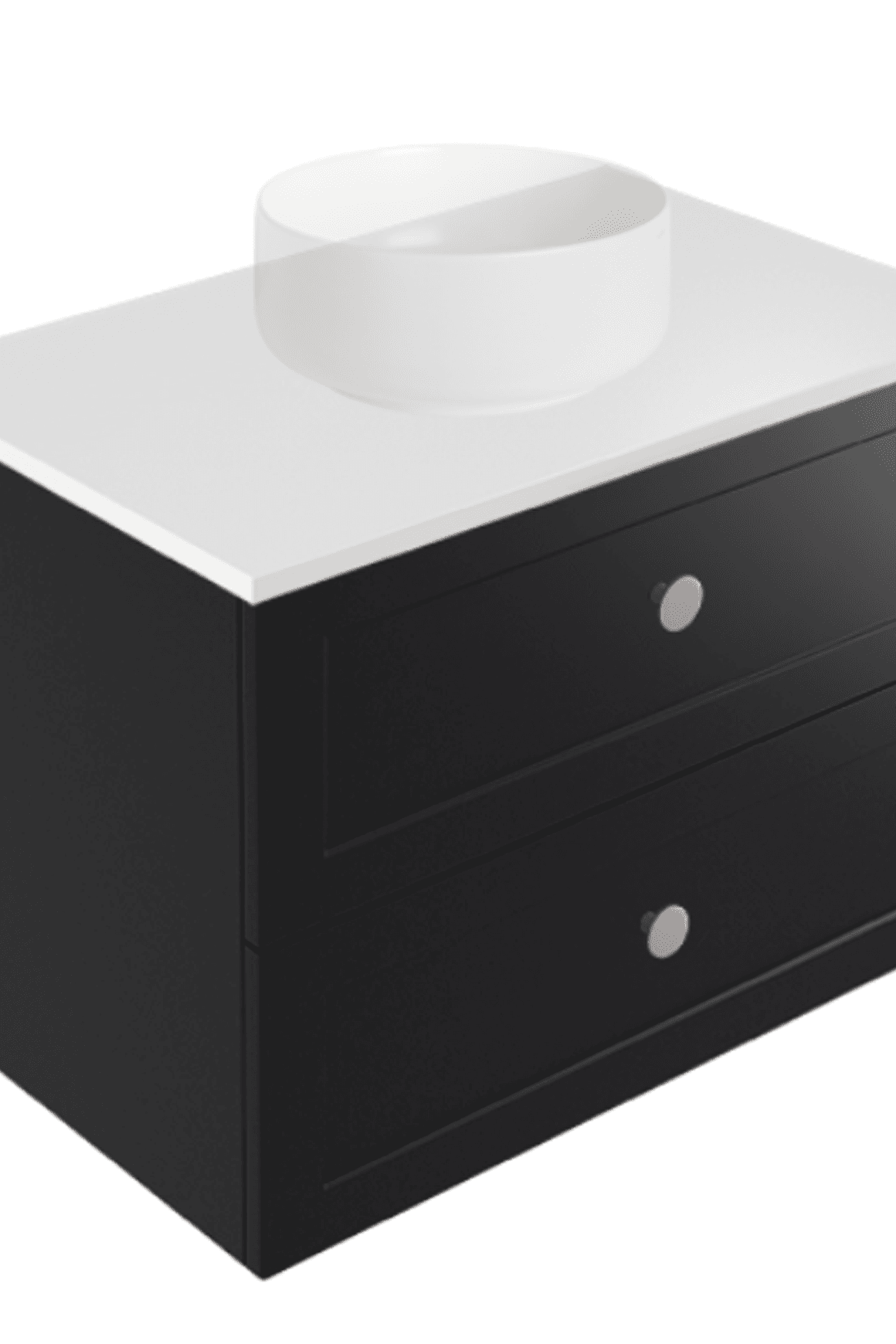 Telaio 750 Single Centre Bowl 2 Drawer Wall Vanity