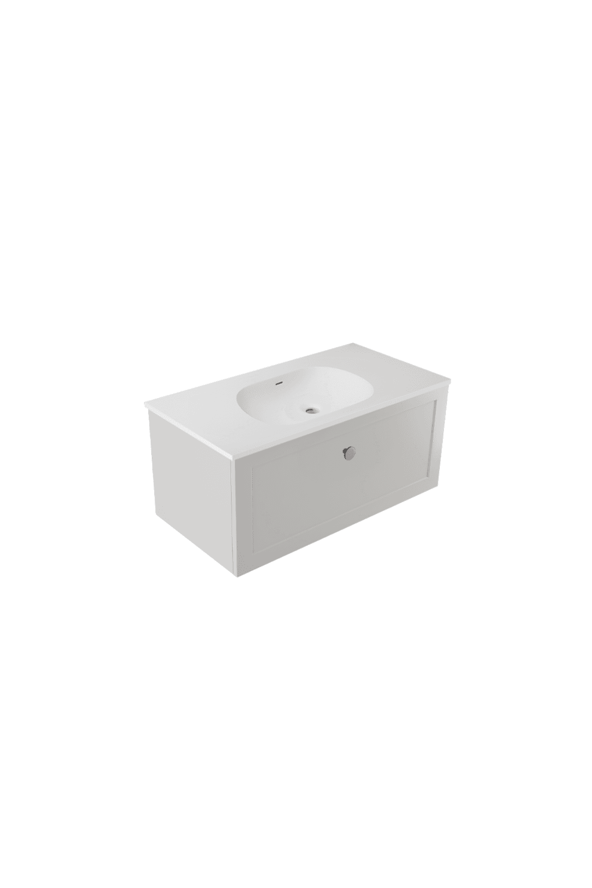 Telaio 900 Single Centre Bowl Wall Vanity