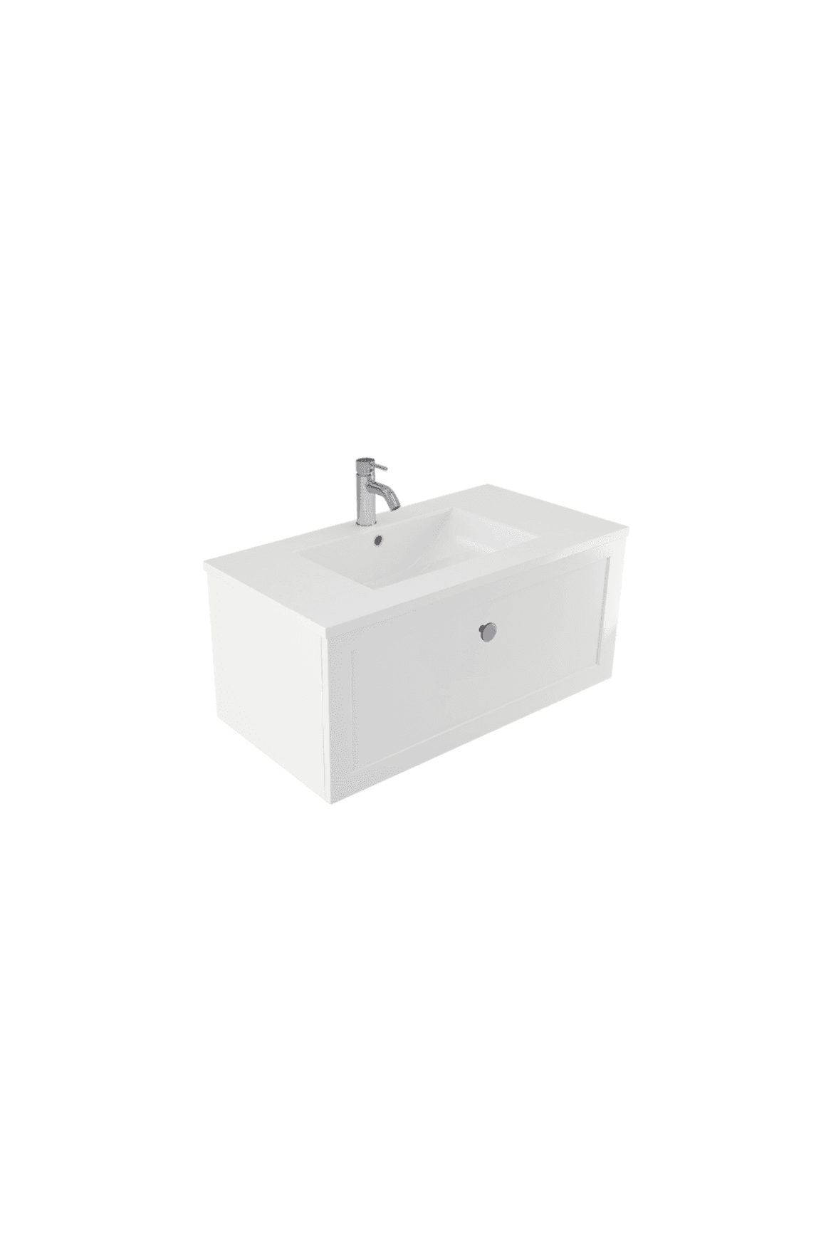Telaio 900 Single Centre Bowl Wall Vanity