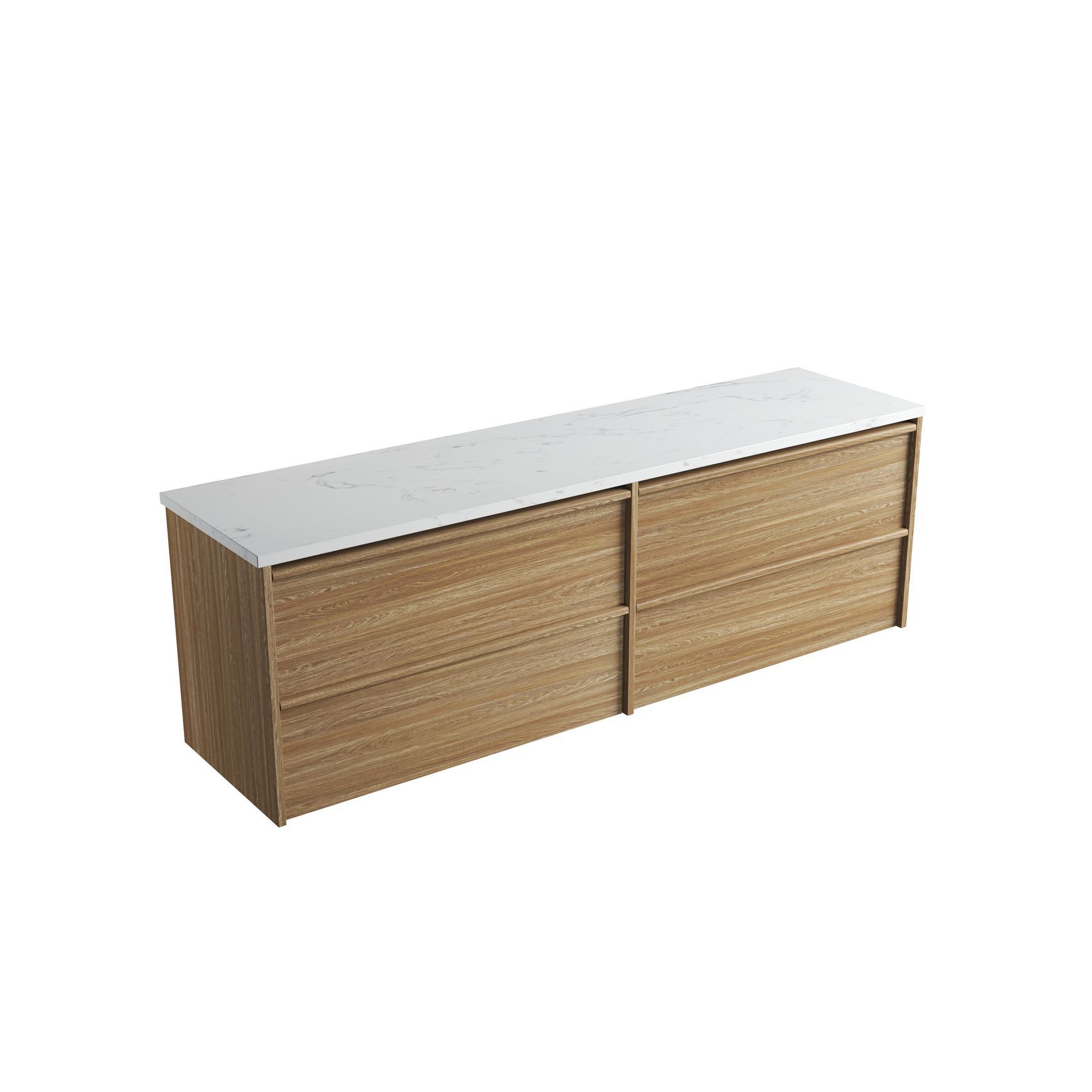 Aulic Venetta Framed Wall Hung 1800 Harvest Oak Cabinet