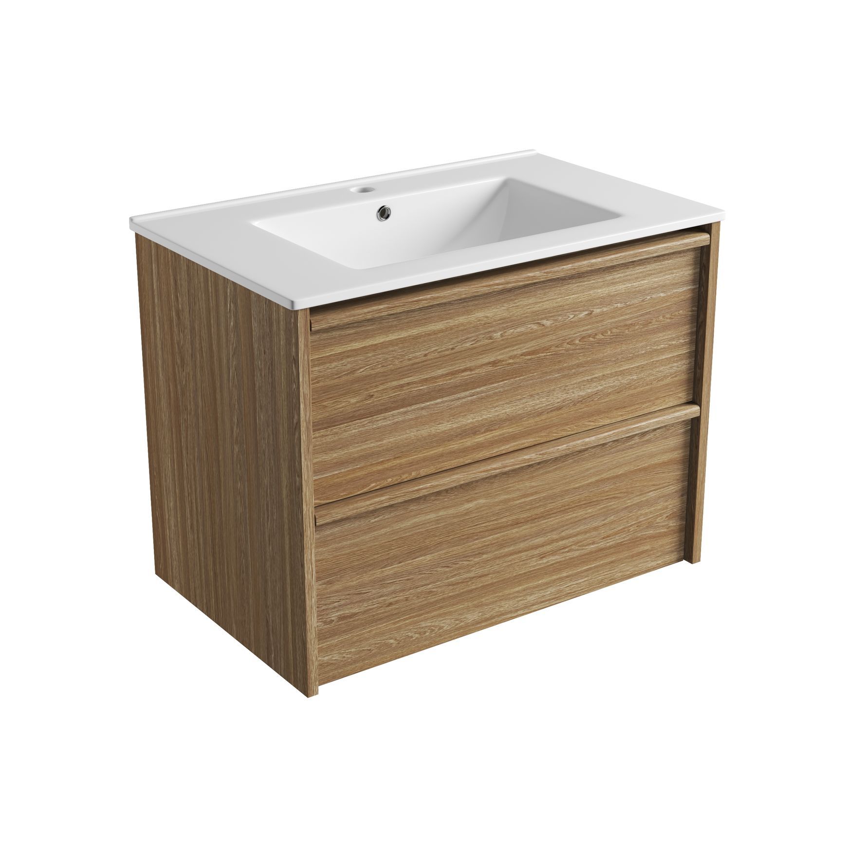 Aulic Venetta Framed Wall Hung 750m Harvest Oak Cabinet