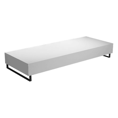 Wall Mount Slab 1500 x 460 x 120mm Matte White Stone