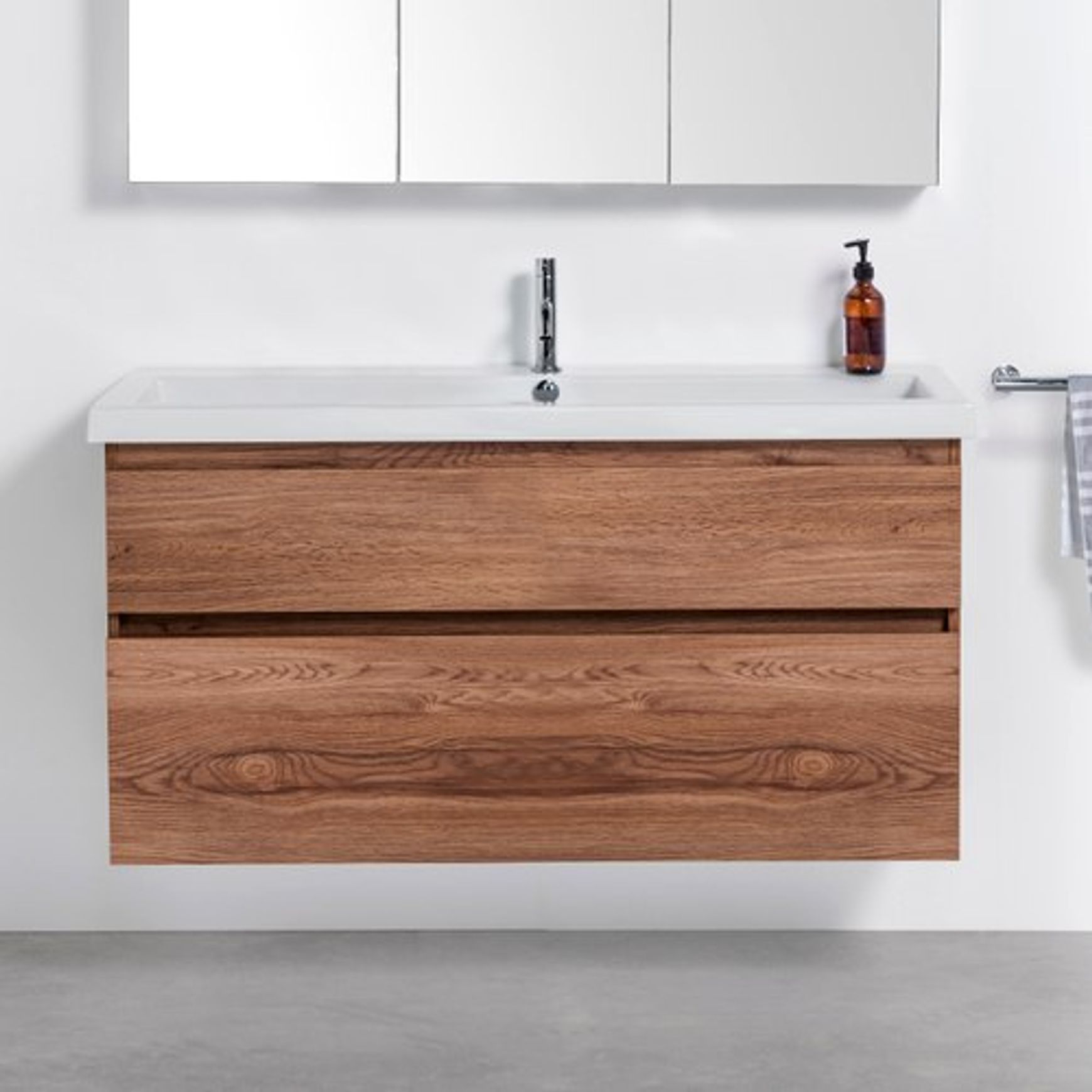Cangas Wall-Hung Vanity, 2 Drawers