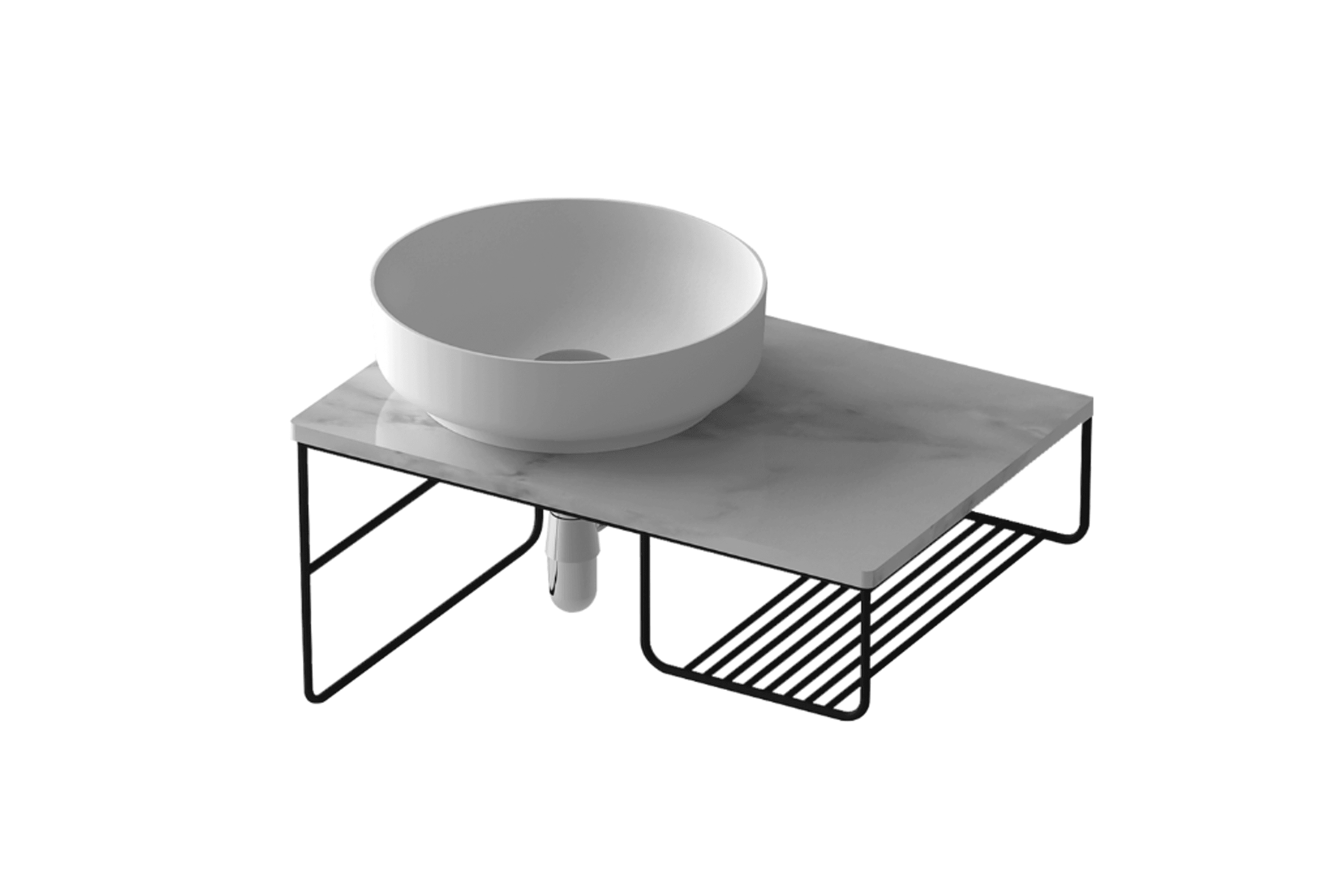 Slimline Wall Hung Basin G2736-0 700mm
