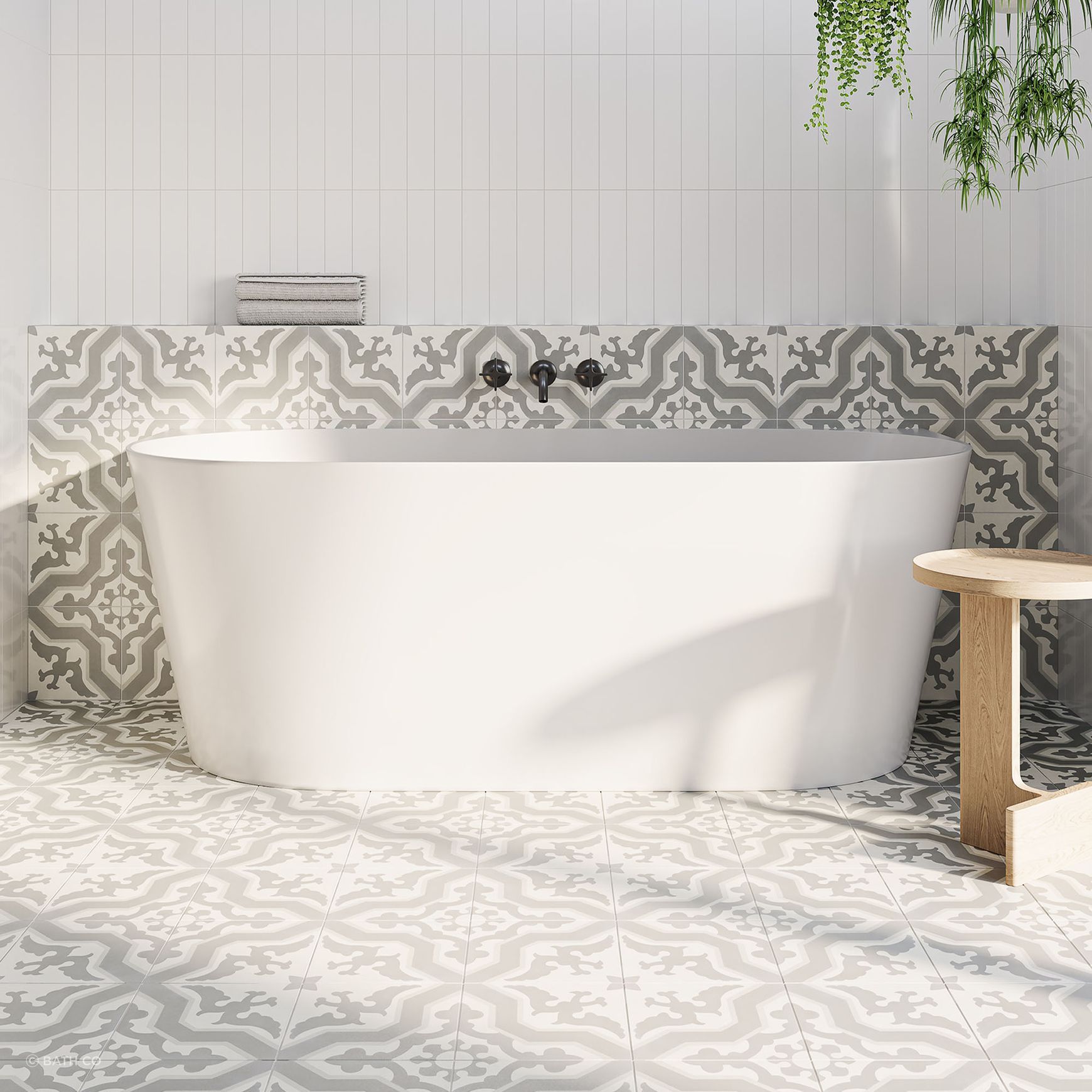 Peace Back-To-Wall Bath