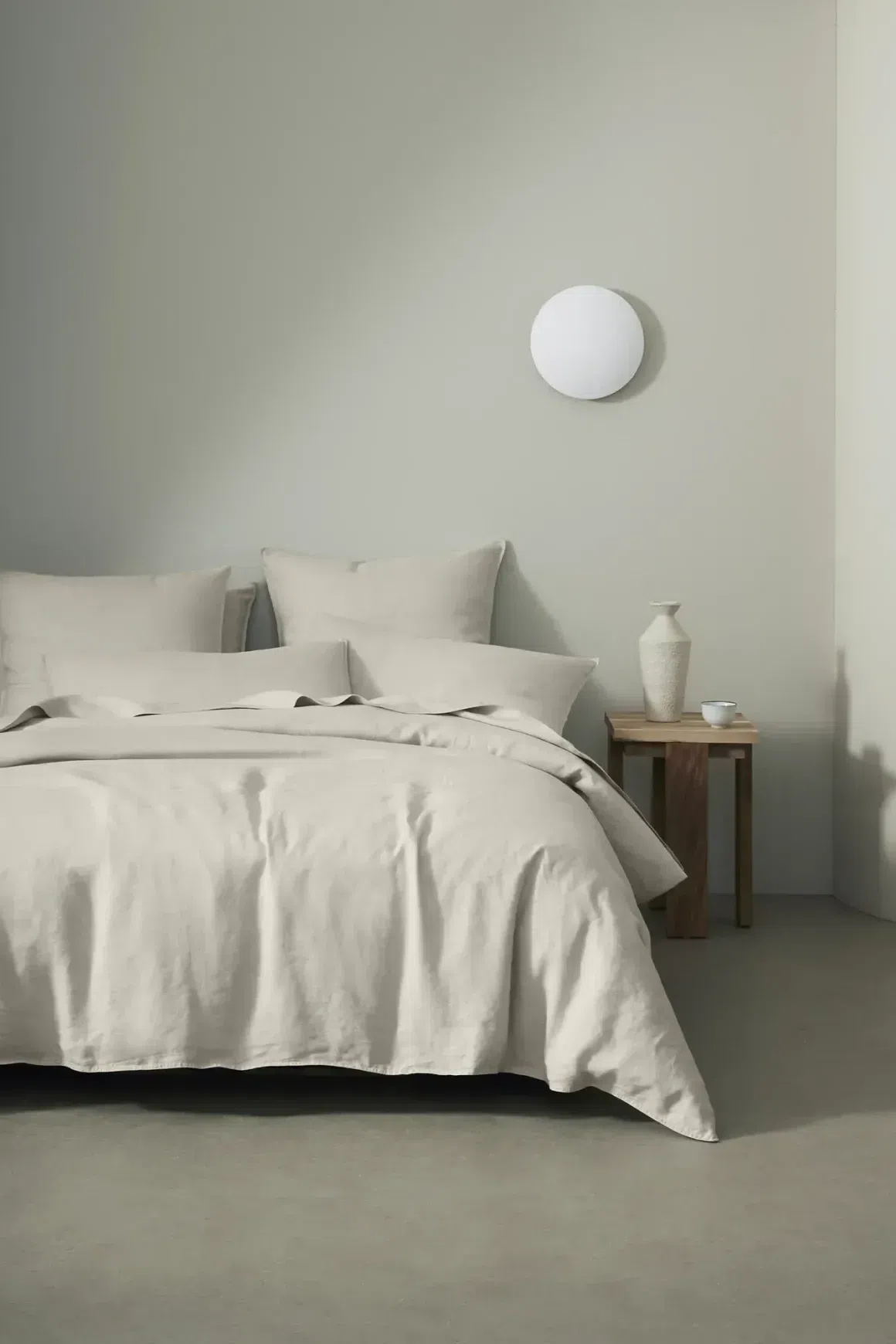 Ravello Linen Fitted Sheet - Bone | Weave Home Bed Linen