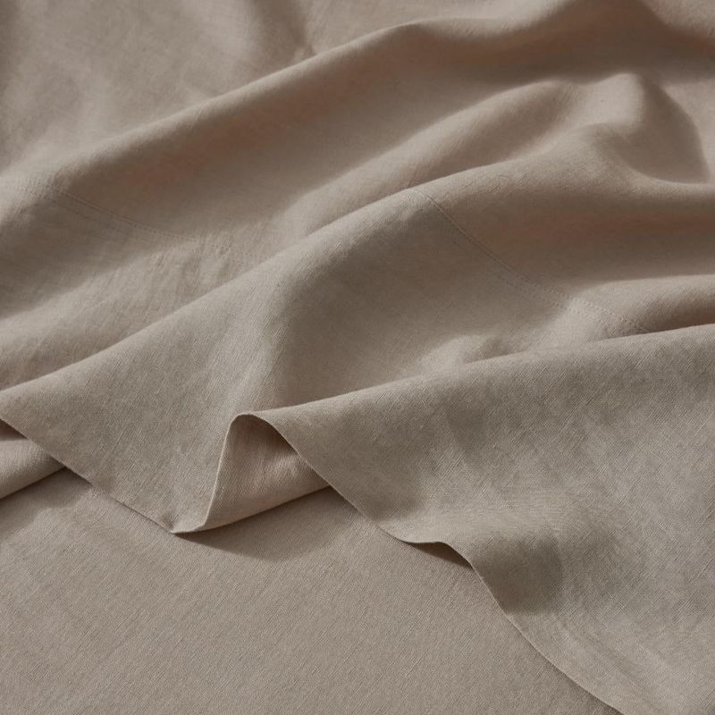 Ravello Linen Flat Sheet - Shell | Weave Home Bed Linen