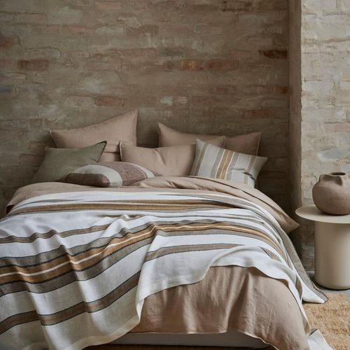 Ravello Linen Flat Sheet - Shell | Weave Home Bed Linen