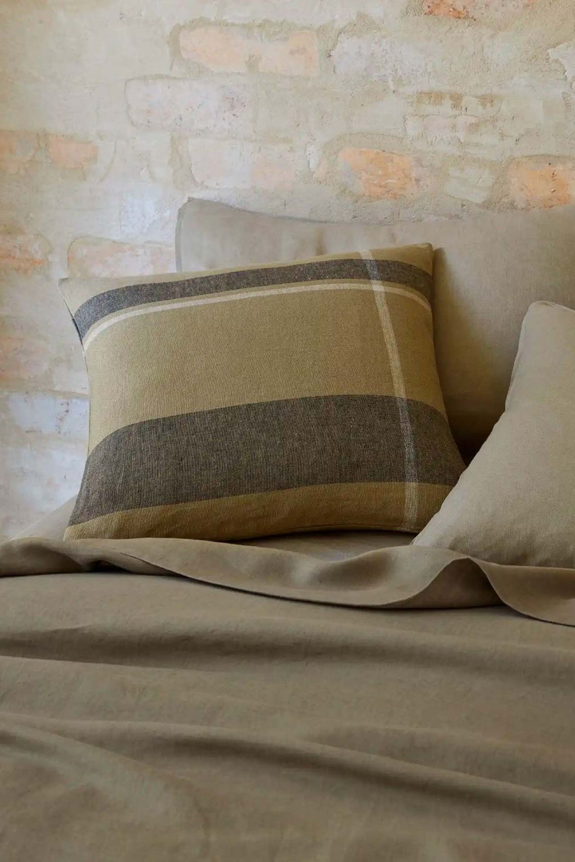 Ravello Linen Flat Sheet - Caper | Weave Home Bed Linen