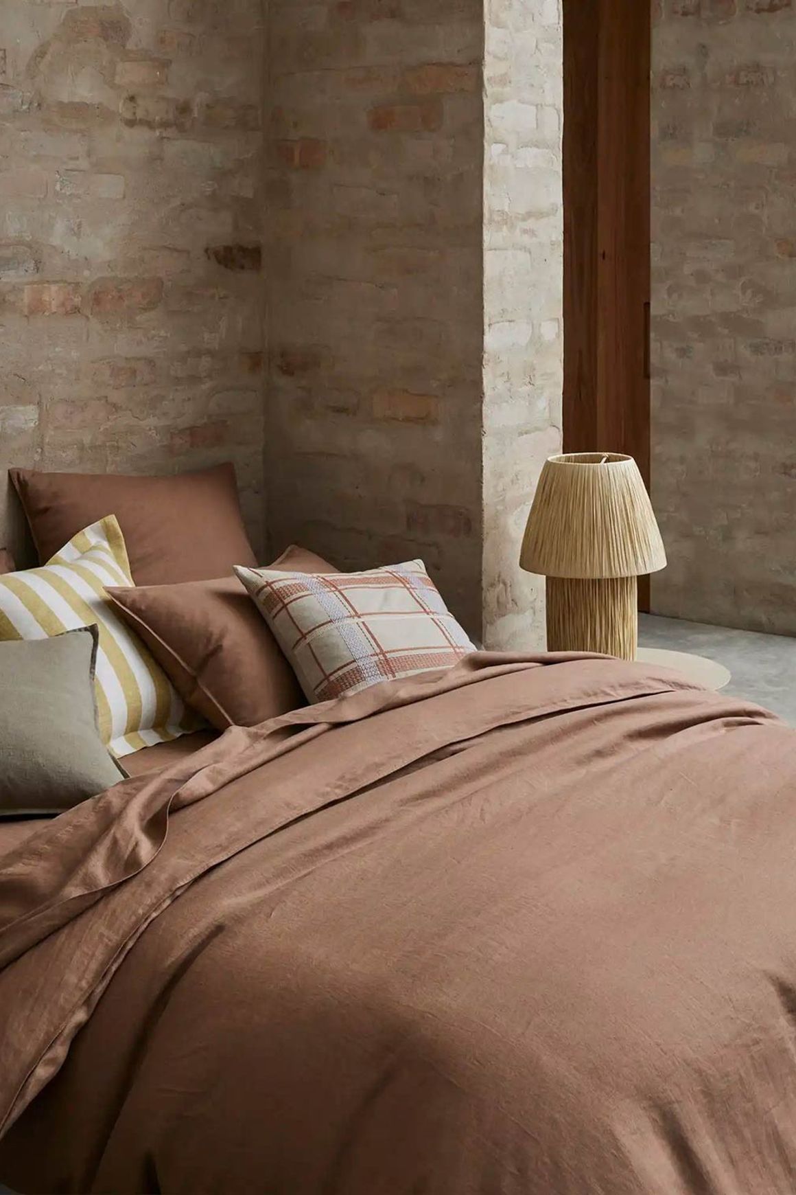 Ravello Linen Flat Sheet - Biscuit | Weave Home Bed Linen
