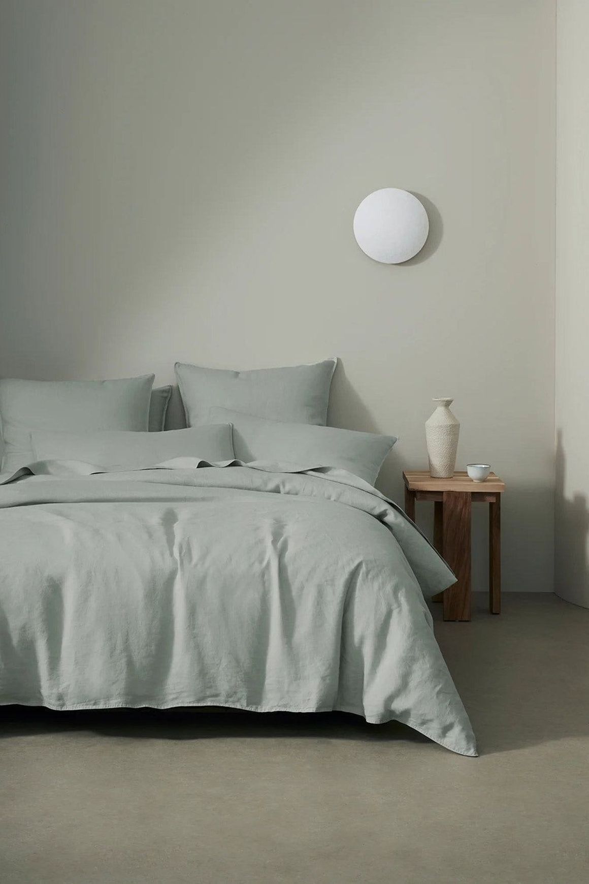 Ravello Linen Flat Sheet - Sage | Weave Home Bed Linen