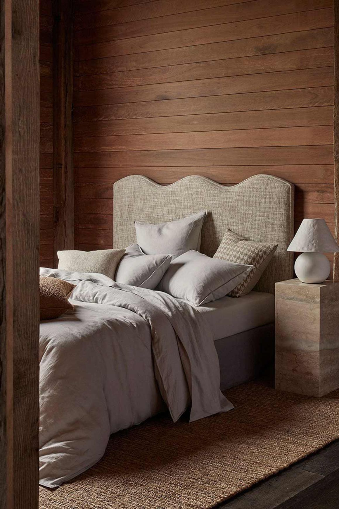 Ravello Linen Flat Sheet - Silver | Weave Home Bed Linen