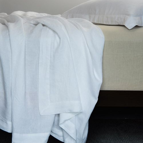 Pure Linen King Fitted Sheet