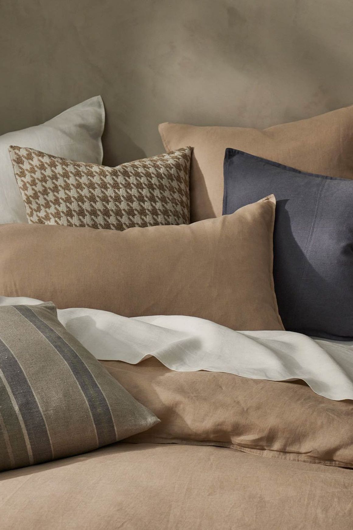 Ravello Linen Flat Sheet - Shell | Weave Home Bed Linen