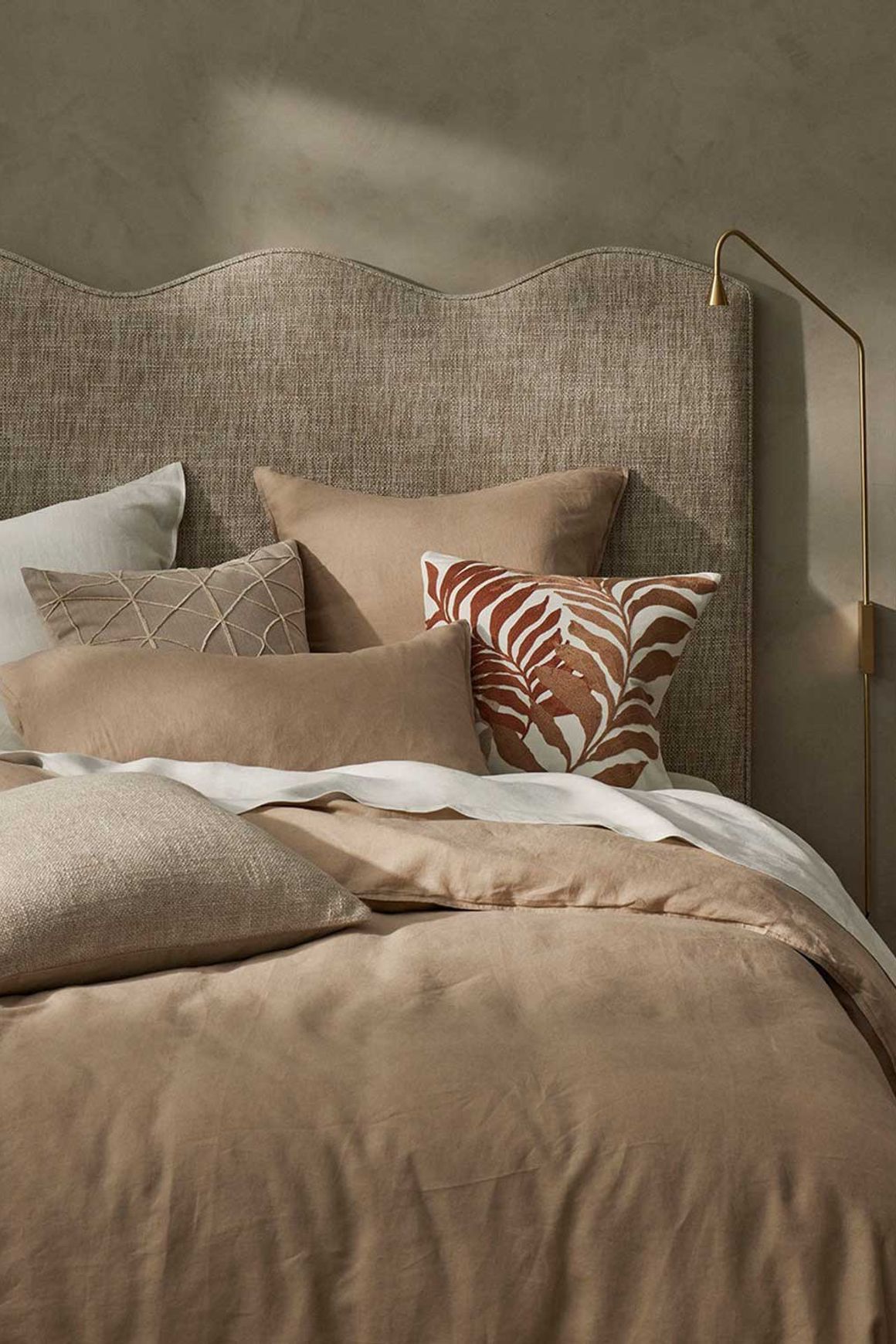 Ravello Linen Flat Sheet - Shell | Weave Home Bed Linen