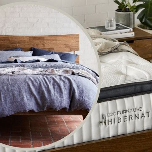 Hibernate Bedroom Buddy Package | Cruz Queen Bed + Mattress Bundle