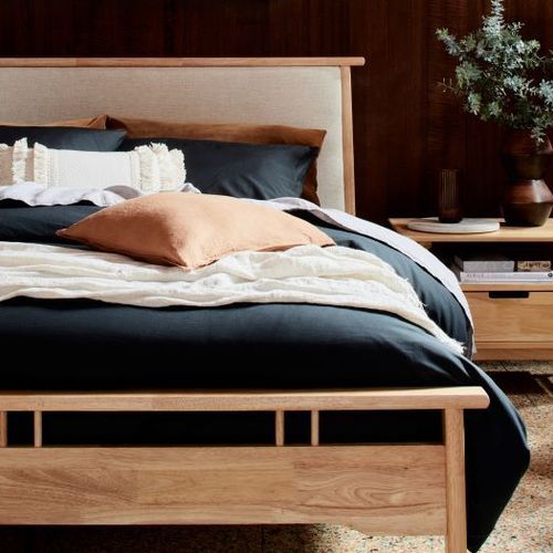 Oslo Queen Hardwood Bed Frame | Natural
