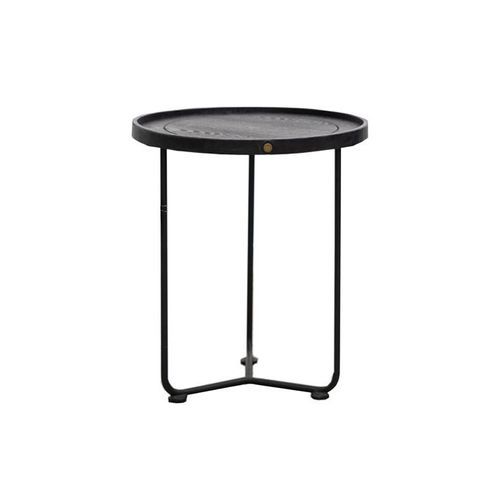 Haywood Round Side Table - Black