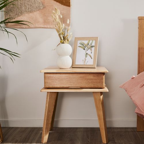Ari Bedside Table | Natural Hardwood