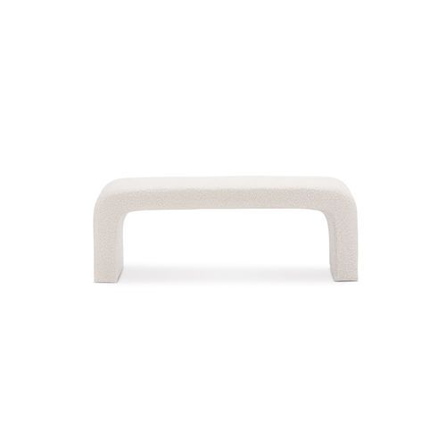 Harper 120cm Arch Bench Seat | Cream Bouclé