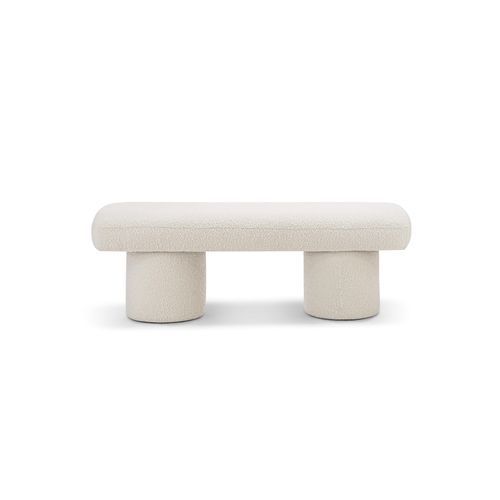 Nico 140cm Bench Seat | Cream Boucle