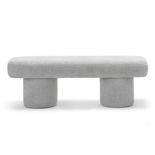 Nico 140cm Bench Seat | Hail Grey