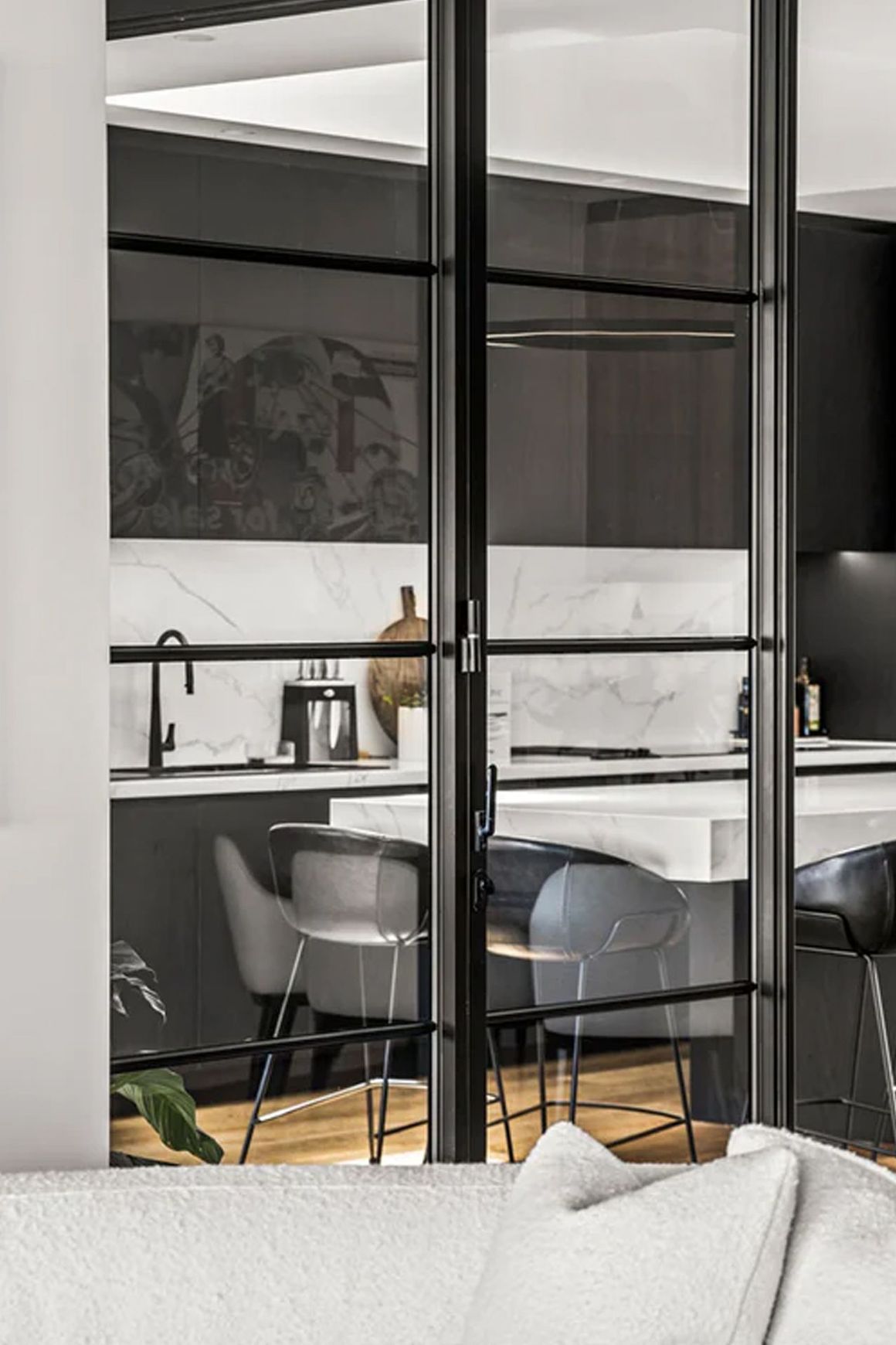 Steel Frame Glass Bifold Doors - Galvanised FPS50