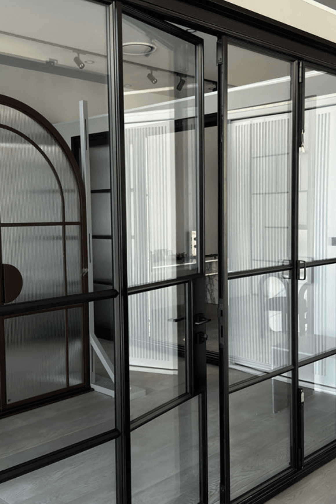 Steel Frame Glass Bifold Doors – Galvanised W40 Profile
